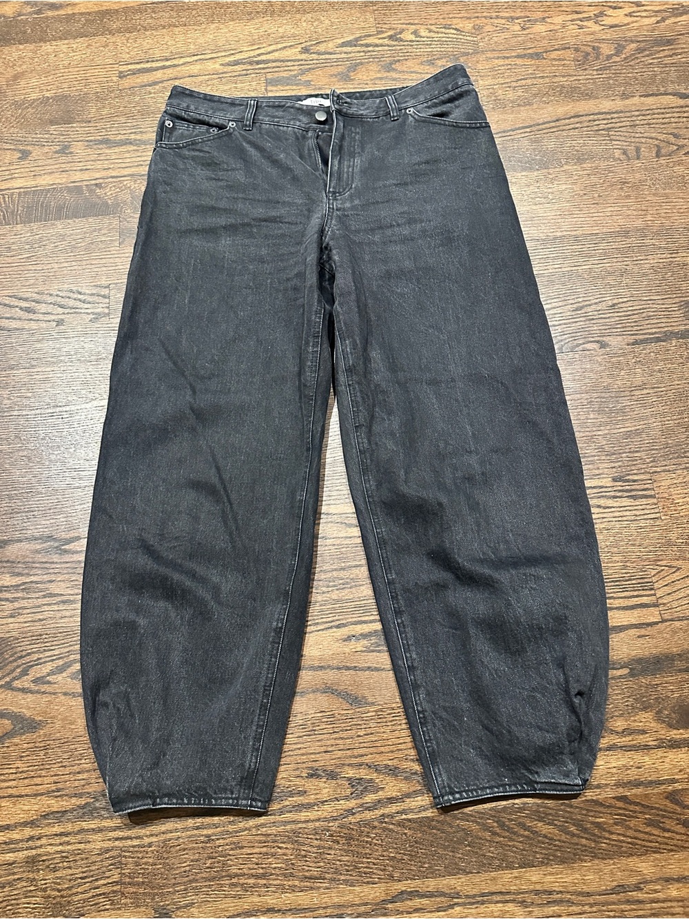 Tibi Black Relaxed Jeans